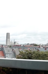 Zicht op de Sint-Romboutstoren in Mechelen