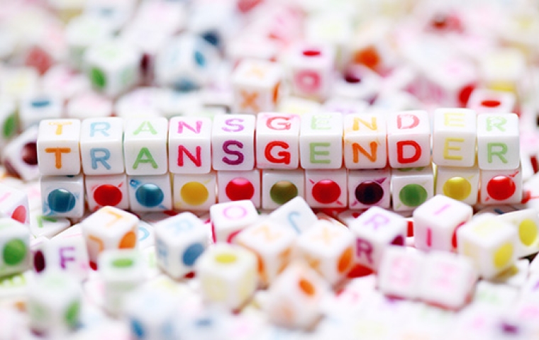 transgender gemaakt met letterblokjes